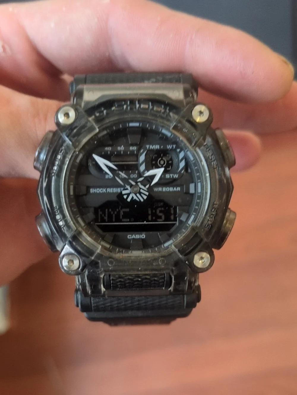 Casio Black Digital-Analog Rugged Sport Watch